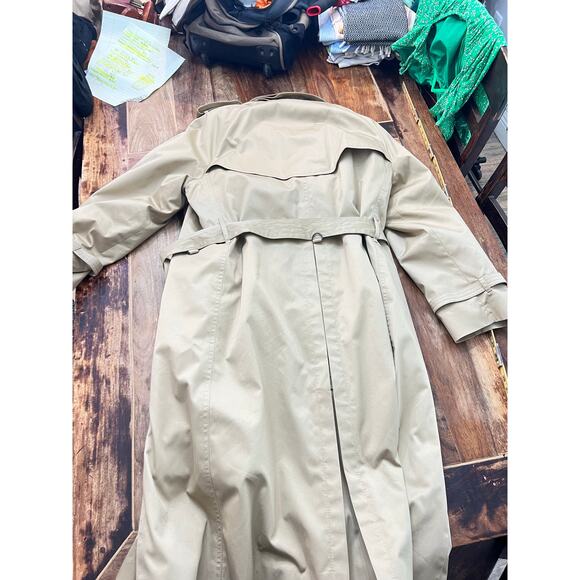 Mackintosh WeatherFair Men's Tan Wool Blend lined Trench Coat Size 44 - Picture 6 of 6